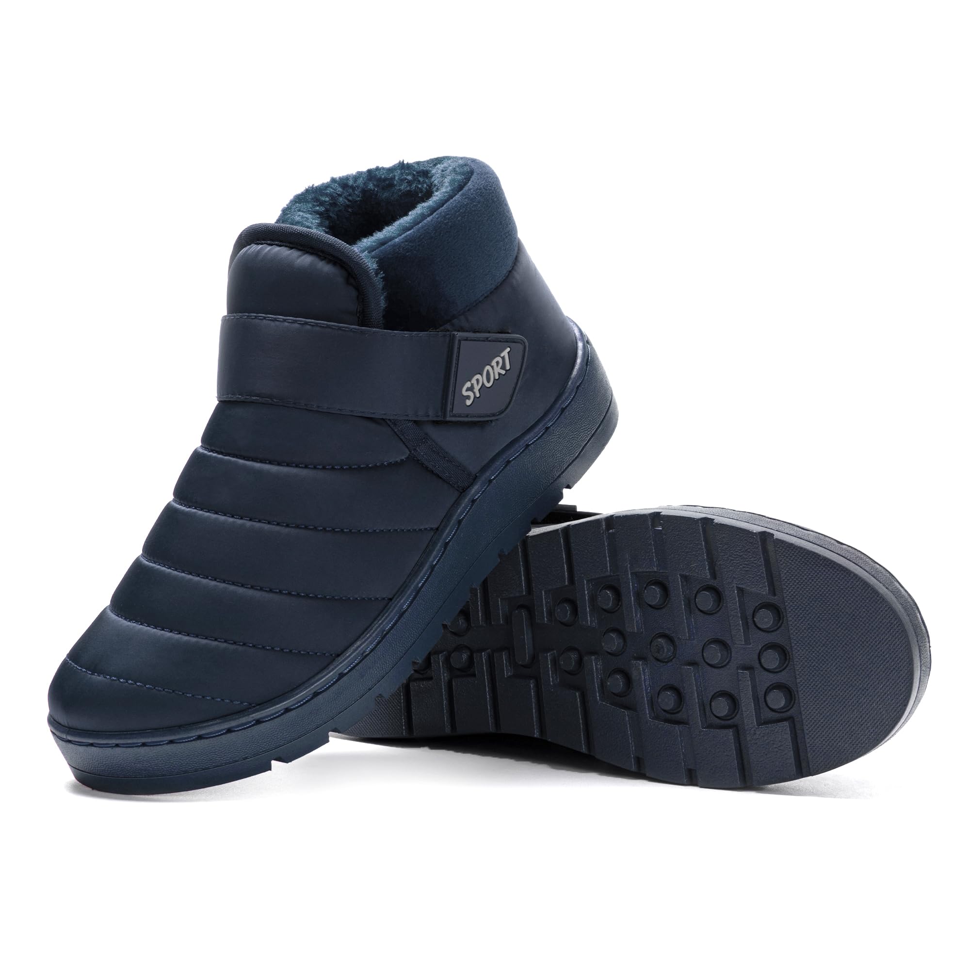 Jomix Stiefeletten Damen Winter Warm Plush Rutschfeste Schneestiefel Gefütterte Winterstiefel Winterschuhe Wasserdicht