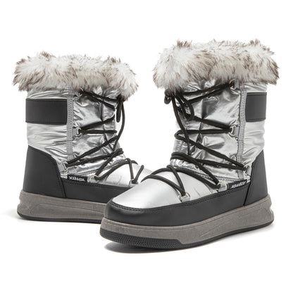 JOMIX Stivali Doposci da Donna Stivaletti Pelosi Impermeabile Calde