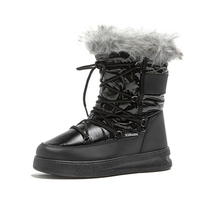 JOMIX Stivali Doposci da Donna Stivaletti Pelosi Impermeabile Calde