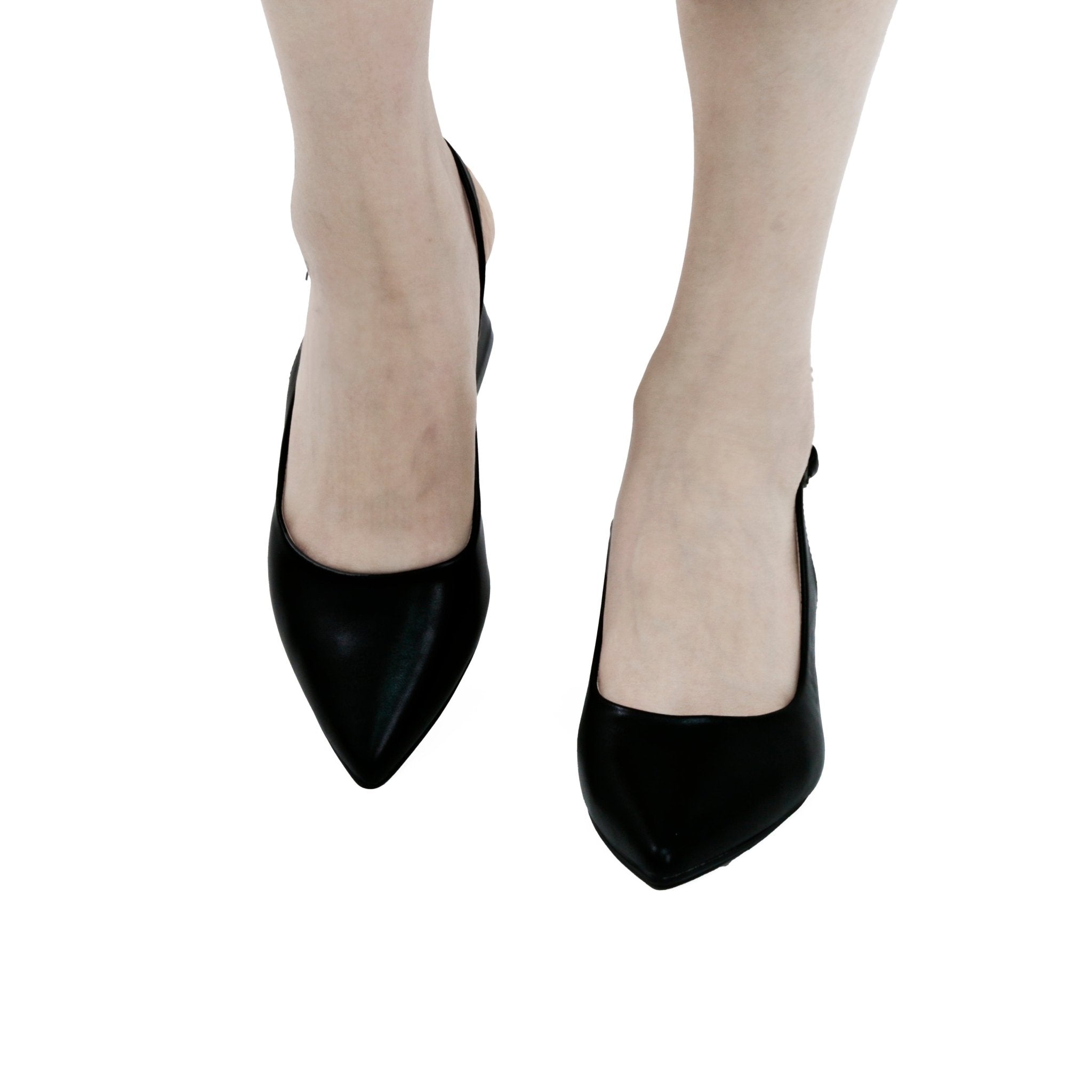 JOMIX Tacchi Bassi da Donna Scarpe con Tacco a Punta Chiusa con Cinturino Alla X1B - L2579