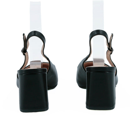 JOMIX Tacchi Bassi da Donna Scarpe con Tacco a Punta Chiusa con Cinturino Alla X1B - L2579