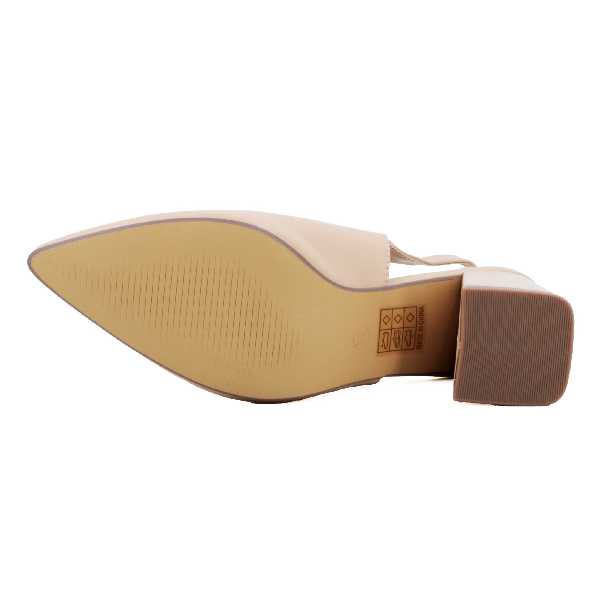 JOMIX Tacchi Bassi da Donna Scarpe con Tacco a Punta Chiusa con Cinturino Alla X1B - L2579