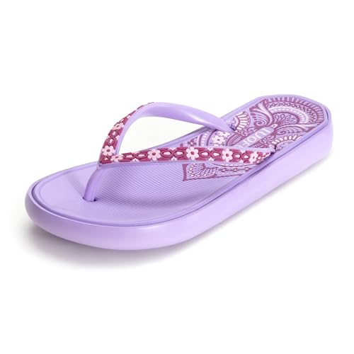 JOMIX Tongs Femme Douche Antidérapant Chaussons Confortable Léger Claquettes pour Piscine Plage