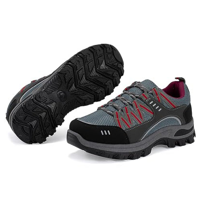 JOMIX Trekkingschuhe Damen Leichte Hiking Schuhe für Wandern Trekking Bergsteigen Atmungsaktiv Rutschfest Komfortabel und Robuste Damen Wanderschuhe
