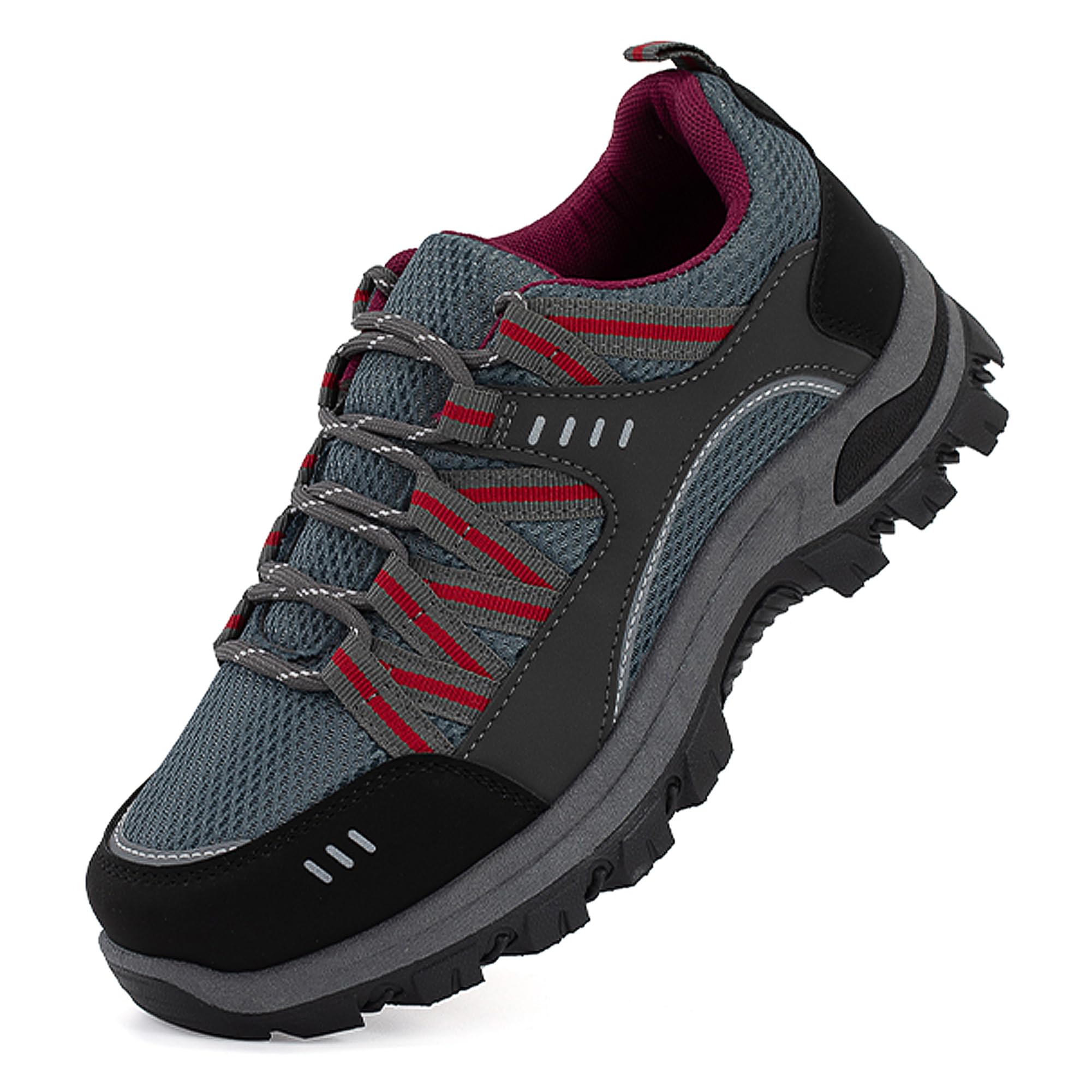 JOMIX Trekkingschuhe Damen Leichte Hiking Schuhe für Wandern Trekking Bergsteigen Atmungsaktiv Rutschfest Komfortabel und Robuste Damen Wanderschuhe