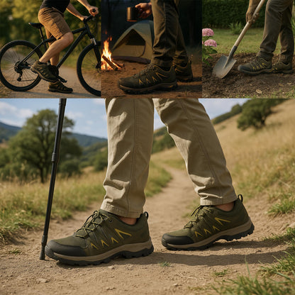 JOMIX Trekkingschuhe Herren Leichte Hiking Schuhe Wandern Trekking Bergsteigen Atmungsaktiv Rutschfest Komfortabel und Robuste Wanderschuhe Sneakers für Reisen Camping und Alltag