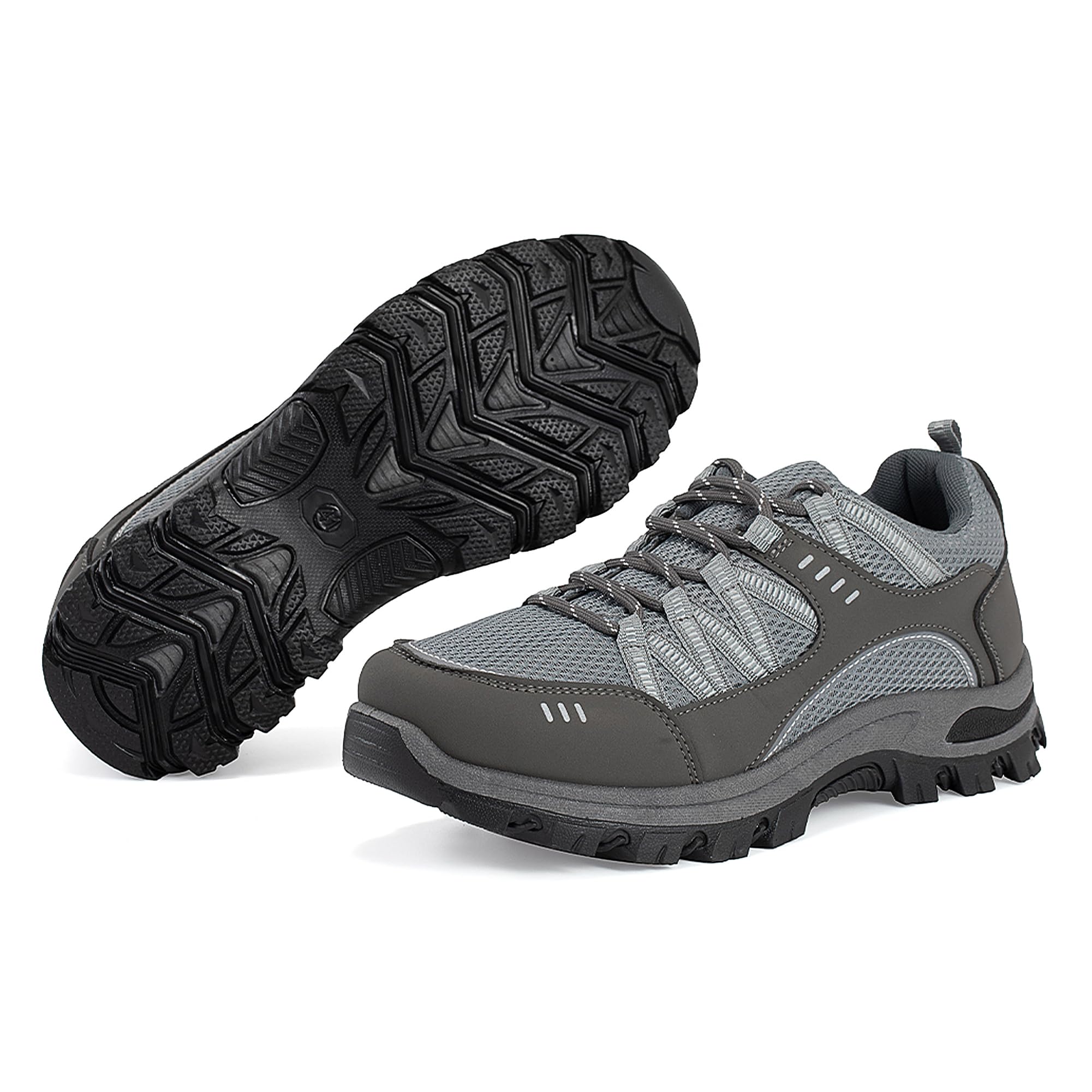 JOMIX Trekkingschuhe Herren Leichte Hiking Schuhe Wandern Trekking Bergsteigen Atmungsaktiv Rutschfest Komfortabel und Robuste Wanderschuhe Sneakers für Reisen Camping und Alltag