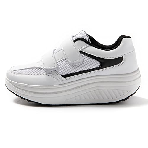 JOMIX Unisex Sneaker Plateau Sportschuhe Turnschuhe Laufschuhe Bequeme Abrollsohle Anti - Rutsch Wippschuhe Abrollschuhe Fitness Gym Outdoor