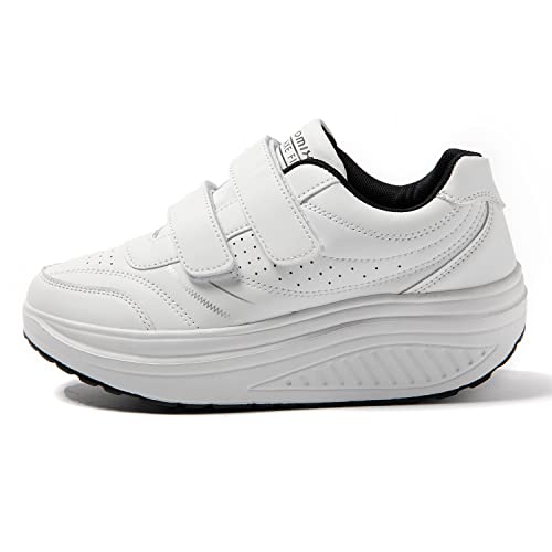 JOMIX Unisex Sneaker Plateau Sportschuhe Turnschuhe Laufschuhe Bequeme Abrollsohle Anti - Rutsch Wippschuhe Abrollschuhe Fitness Gym Outdoor