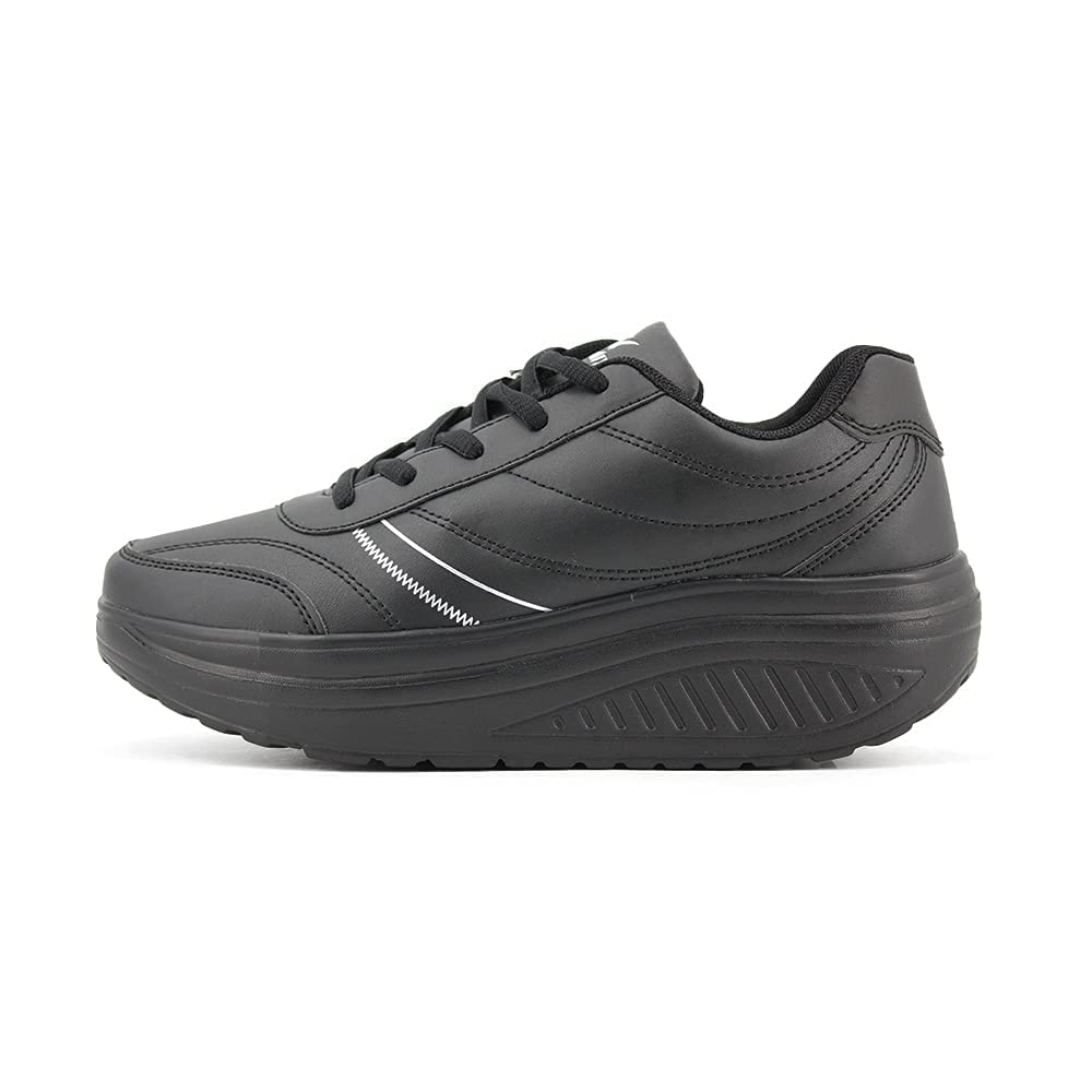 JOMIX Unisex Sneaker Plateau Sportschuhe Turnschuhe Laufschuhe Bequeme Abrollsohle Anti - Rutsch Wippschuhe Abrollschuhe Fitness Gym Outdoor