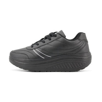 JOMIX Unisex Sneaker Plateau Sportschuhe Turnschuhe Laufschuhe Bequeme Abrollsohle Anti - Rutsch Wippschuhe Abrollschuhe Fitness Gym Outdoor