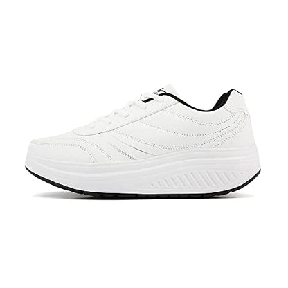 JOMIX Unisex Sneaker Plateau Sportschuhe Turnschuhe Laufschuhe Bequeme Abrollsohle Anti - Rutsch Wippschuhe Abrollschuhe Fitness Gym Outdoor