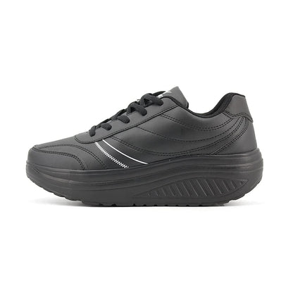 JOMIX Unisex Sneaker Plateau Sportschuhe Turnschuhe Laufschuhe Bequeme Abrollsohle Anti - Rutsch Wippschuhe Abrollschuhe Fitness Gym Outdoor