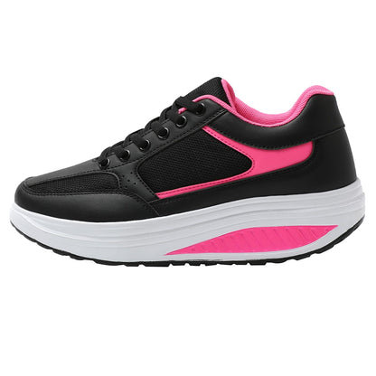 JOMIX Unisex Sneaker Plateau Sportschuhe Turnschuhe Laufschuhe Bequeme Abrollsohle Anti - Rutsch Wippschuhe Abrollschuhe Fitness Gym Outdoor