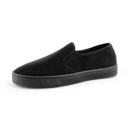 JOMIX Uomo Colore Solido Slip On Scarpe di Tela Sneakers Moda Casual Plimsolls