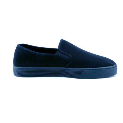 JOMIX Uomo Colore Solido Slip On Scarpe di Tela Sneakers Moda Casual Plimsolls