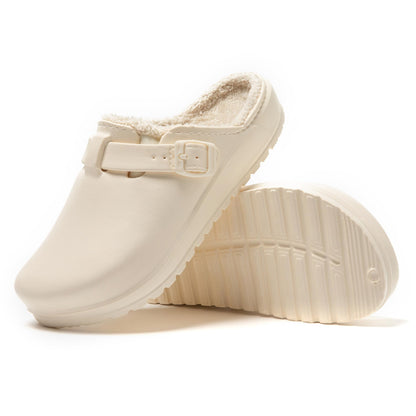 JOMIX Winter Clogs Gefüttert Damen, Warme Hausschuhe Wasserdicht Pantoffeln Plüsch, Weiche Bequeme rutschfeste Winter Hausschuhe