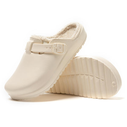 JOMIX Winter Clogs Gefüttert Damen, Warme Hausschuhe Wasserdicht Pantoffeln Plüsch, Weiche Bequeme rutschfeste Winter Hausschuhe