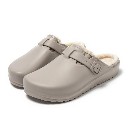 JOMIX Winter Clogs Gefüttert Damen, Warme Hausschuhe Wasserdicht Pantoffeln Plüsch, Weiche Bequeme rutschfeste Winter Hausschuhe