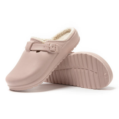 JOMIX Winter Clogs Gefüttert Damen, Warme Hausschuhe Wasserdicht Pantoffeln Plüsch, Weiche Bequeme rutschfeste Winter Hausschuhe