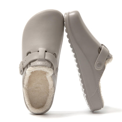 JOMIX Winter Clogs Gefüttert Damen, Warme Hausschuhe Wasserdicht Pantoffeln Plüsch, Weiche Bequeme rutschfeste Winter Hausschuhe