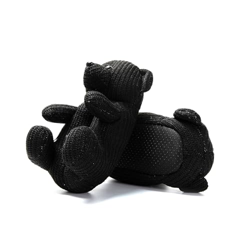 JOMIX Winter Hausschuhe Damen Bären Lustige Pantoffeln Warme Tieren Hüttenschuhe Bunte Slippers Indoor