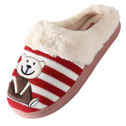 JOMIX Winter Hausschuhe Damen Bären Weiche Pantoffeln Warme Plüsch Gefüttert Puschen Slippers Indoor