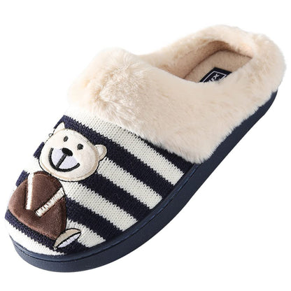 JOMIX Winter Hausschuhe Damen Bären Weiche Pantoffeln Warme Plüsch Gefüttert Puschen Slippers Indoor