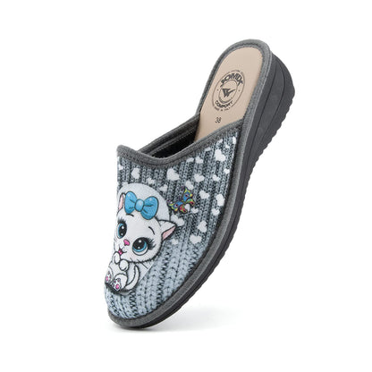 JOMIX Winter Hausschuhe Damen Bequeme Pantoffeln Bequeme Italien Slippers Indoor