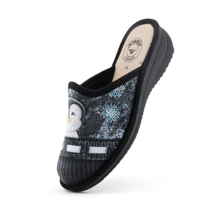 JOMIX Winter Hausschuhe Damen Bequeme Pantoffeln Bequeme Italien Slippers Indoor