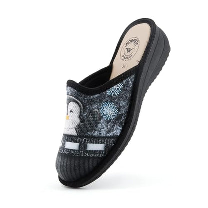 JOMIX Winter Hausschuhe Damen Bequeme Pantoffeln Bequeme Italien Slippers Indoor