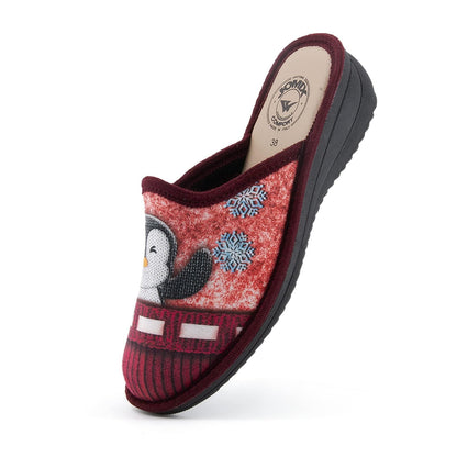 JOMIX Winter Hausschuhe Damen Bequeme Pantoffeln Bequeme Italien Slippers Indoor