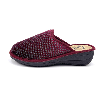 JOMIX Winter Hausschuhe Damen Bequeme Pantoffeln Punkten Italien Slippers Indoor