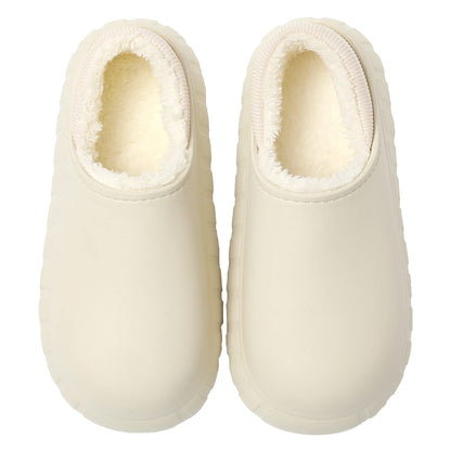 JOMIX Winter Hausschuhe Damen Fleece Gefütterte Clogs Warme Wasserdicht Pantoffeln Elastischen Hausclogs Indoor Outdoor