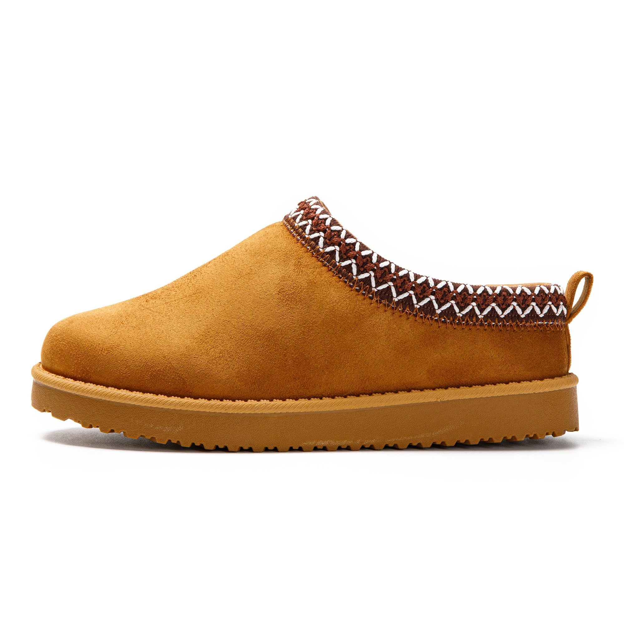 JOMIX Winter Hausschuhe Damen Lässige Slip On Slipper Warme Plüsch Kunstwildleder Geschlossen Pantoffeln