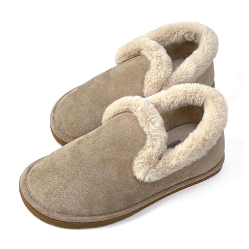 JOMIX Winter Hausschuhe Damen Plüsch Gefütterte Pantoffeln Ultra Warme Hüttenschuhe Bequeme Puschen Indoor