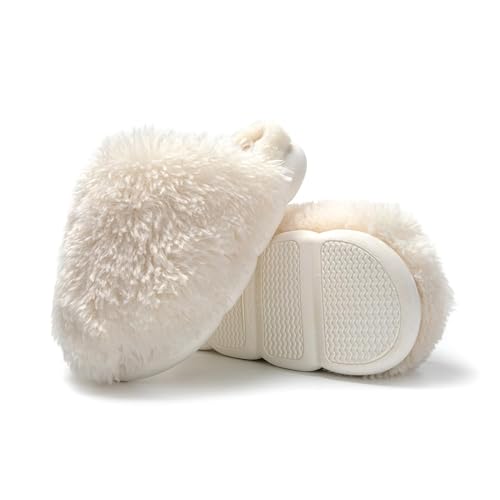 JOMIX Winter Hausschuhe Damen Warme Flauschige Pantoffeln Weiche Plüsch Gefüttert Puschen Indoor