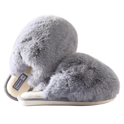 JOMIX Winter Hausschuhe Damen Warme Flauschige Pantoffeln Weiche Plüsch Slippers Modische Puschen Indoor