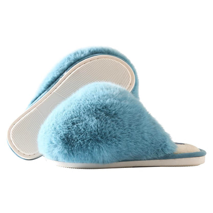 JOMIX Winter Hausschuhe Damen Warme Flauschige Pantoffeln Weiche Plüsch Slippers Modische Puschen Indoor