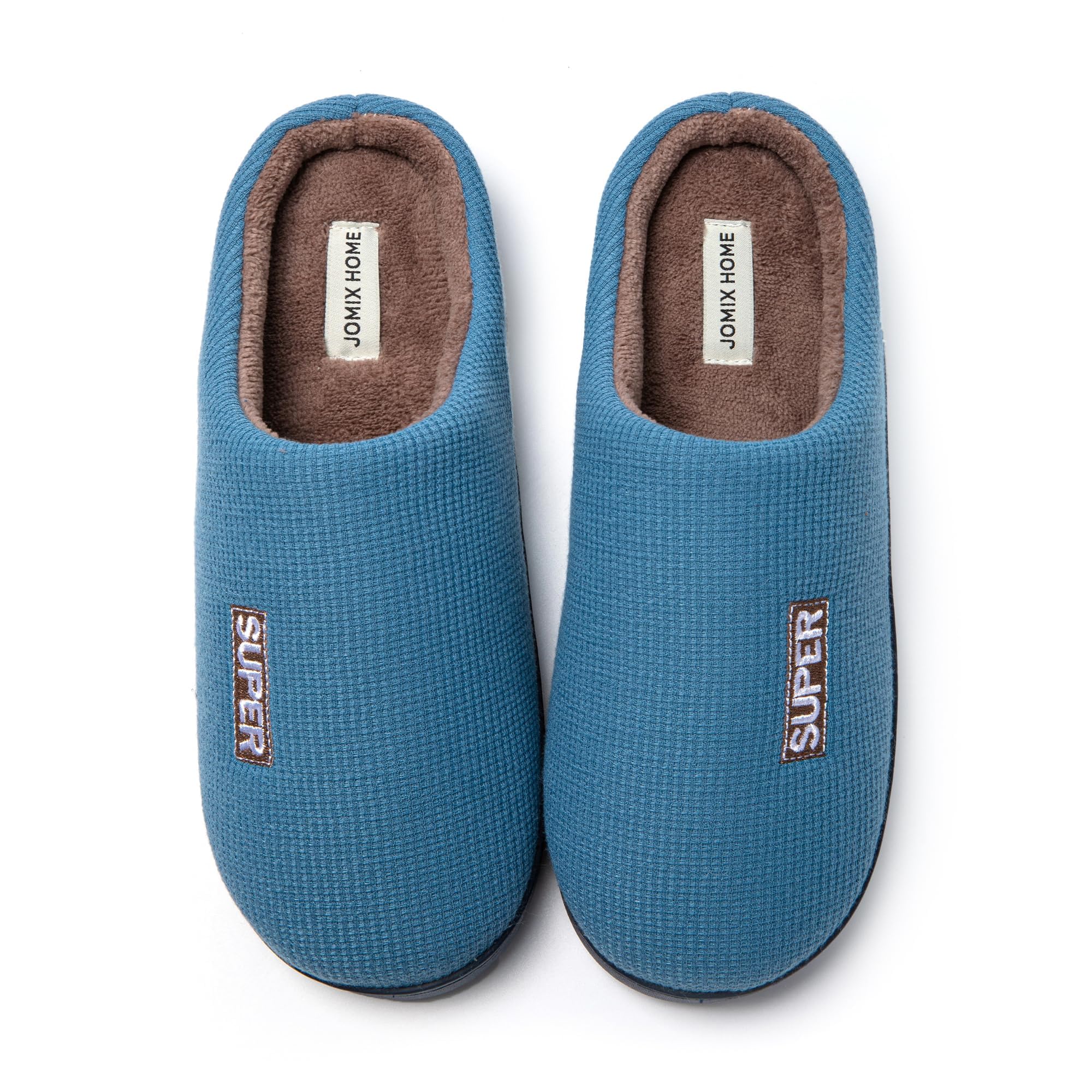JOMIX Winter Hausschuhe Herren Bequeme Pantoffeln Warme Baumwollschuhe Weiche Slippers Puschen Indoor