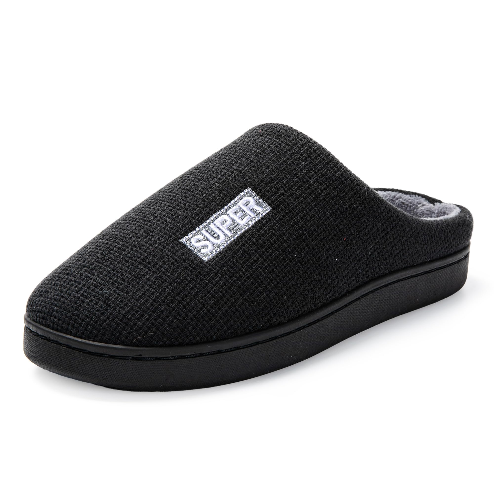 JOMIX Winter Hausschuhe Herren Bequeme Pantoffeln Warme Baumwollschuhe Weiche Slippers Puschen Indoor