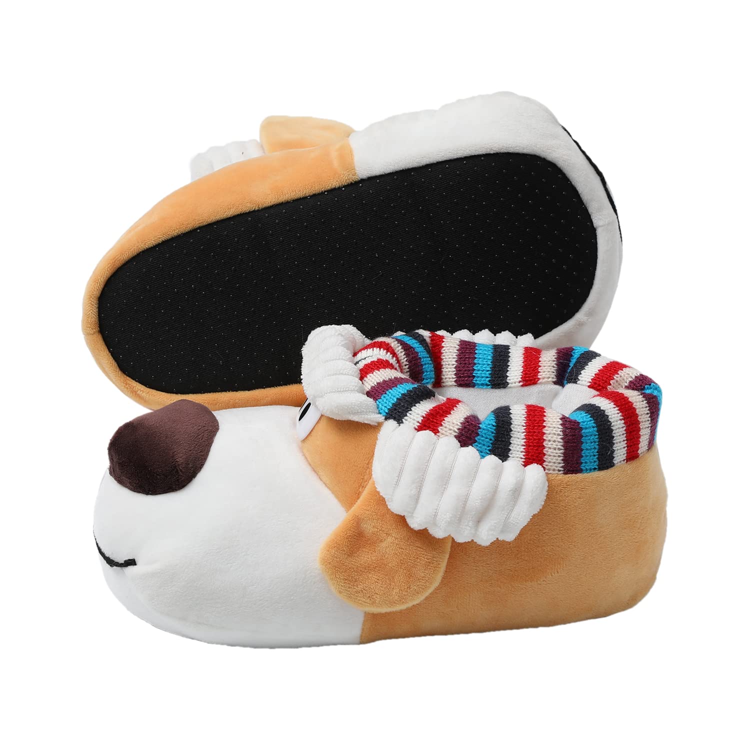 JOMIX Winter Hausschuhe Unisex Lustige Plüsch Warme Pantoffeln Tierform Weiche Rückstellschaum Slippers Einheitsgröße Indoor Outdoor