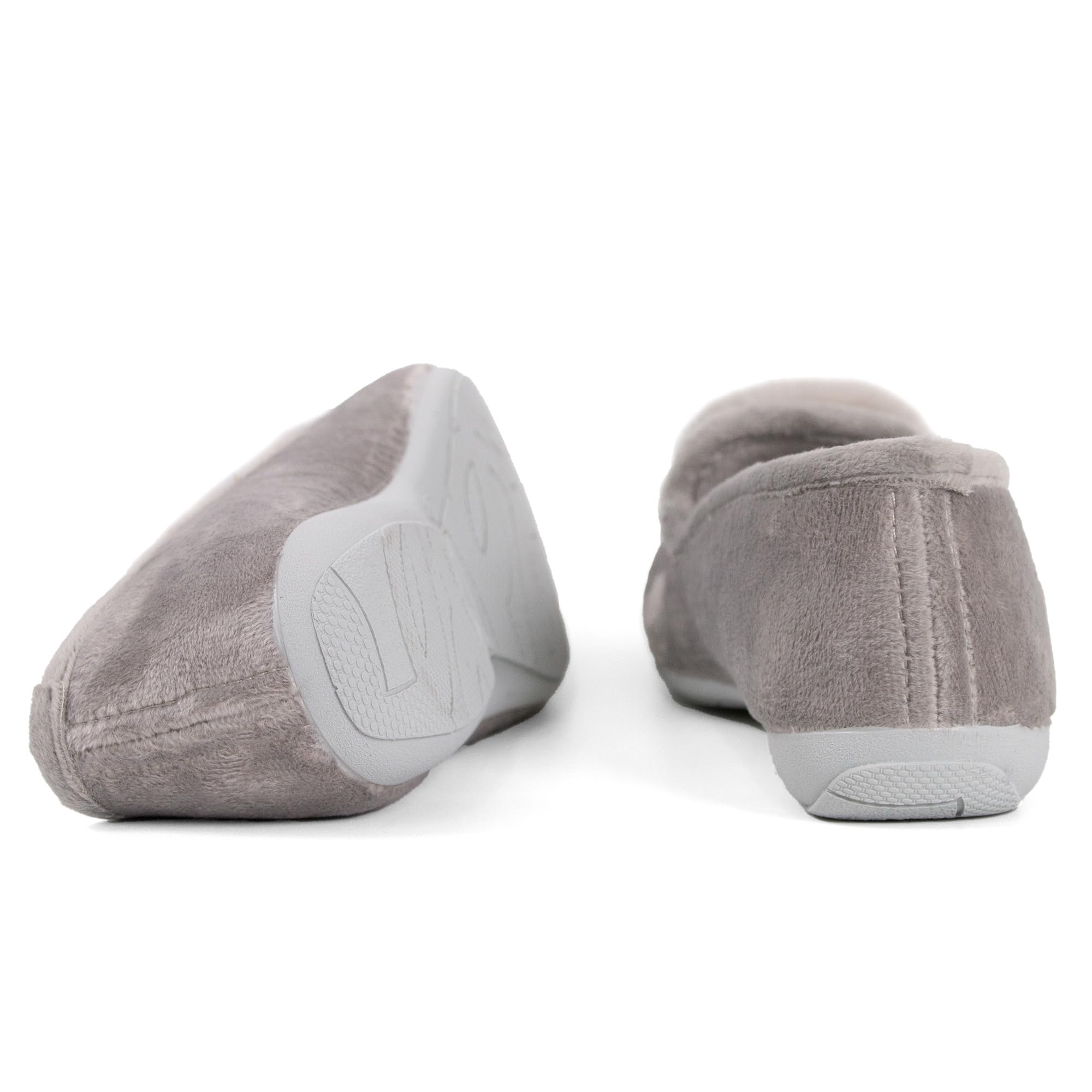 JOMIX Winter Mokassins Damen Elegante Loafers Spanische Warme Plüsch Hausschuhe Slippers Indoor