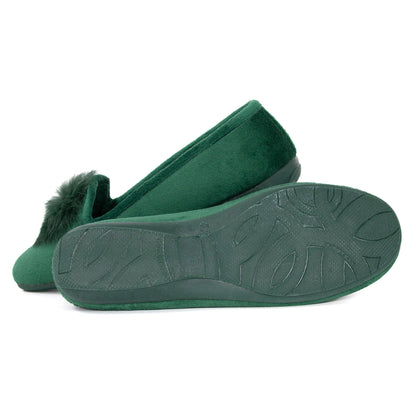 JOMIX Winter Mokassins Damen Elegante Loafers Spanische Warme Plüsch Hausschuhe Slippers Indoor