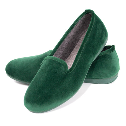 JOMIX Winter Mokassins Damen Elegante Loafers Spanische Warme Plüsch Hausschuhe Slippers Indoor