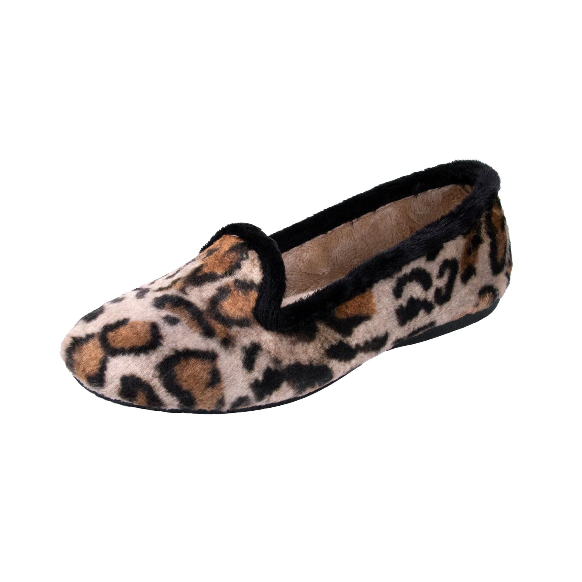 JOMIX Winter Mokassins Damen Elegante Loafers Spanische Warme Plüsch Hausschuhe Slippers Indoor