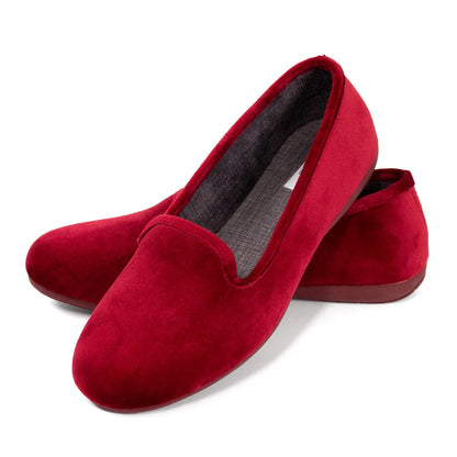 JOMIX Winter Mokassins Damen Elegante Loafers Spanische Warme Plüsch Hausschuhe Slippers Indoor
