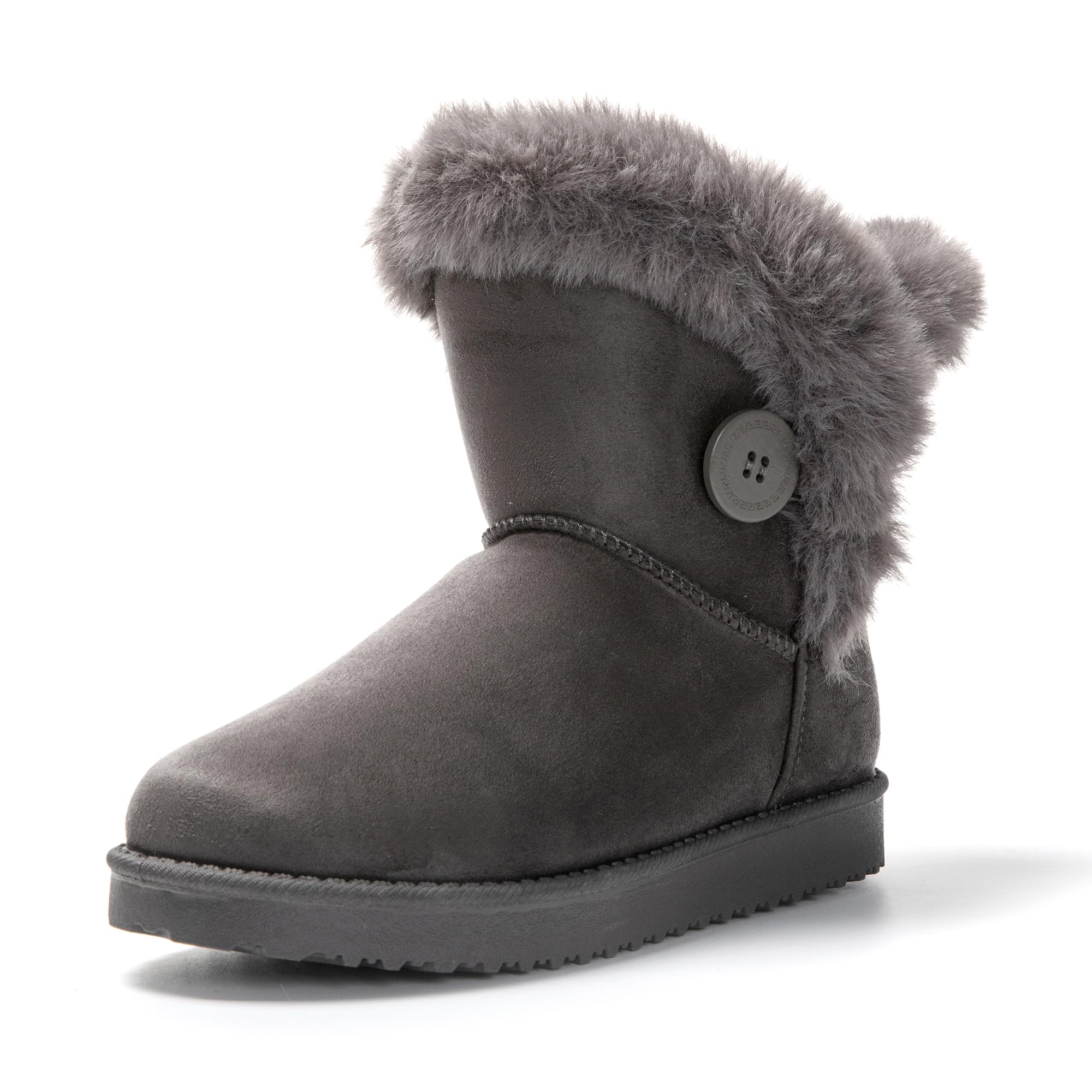 JOMIX Winter Stiefeletten Damen Warme Wildleder Boots Flauschige Fell Stiefel Gefütterte Winterstiefel Warme Winterstiefel Chukka Boots