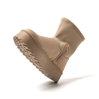 JOMIX Winterschuhe Damen Winterstiefel Warme Rutschfest Stiefel Plateau Wasserdicht Gefüttert Stiefeletten Rutschfest Plüsch Boots Outdoor Schuhe Chukka Boots
