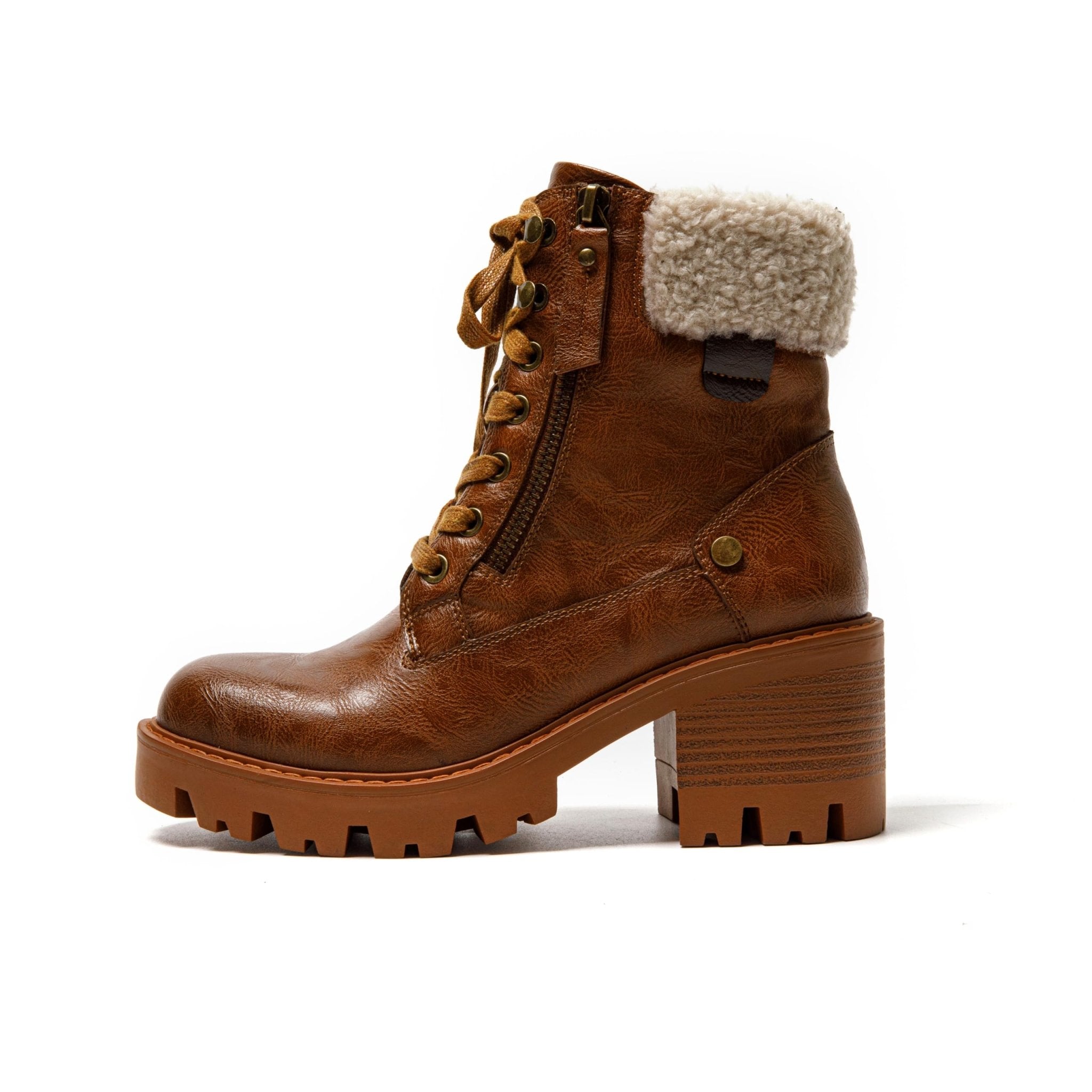 JOMIX Winterstiefel Damen Warme Stiefel Gefüttert Stiefeletten Rutschfest Biker Boots Outdoor Schuhe Chukka Boots Schneestiefel